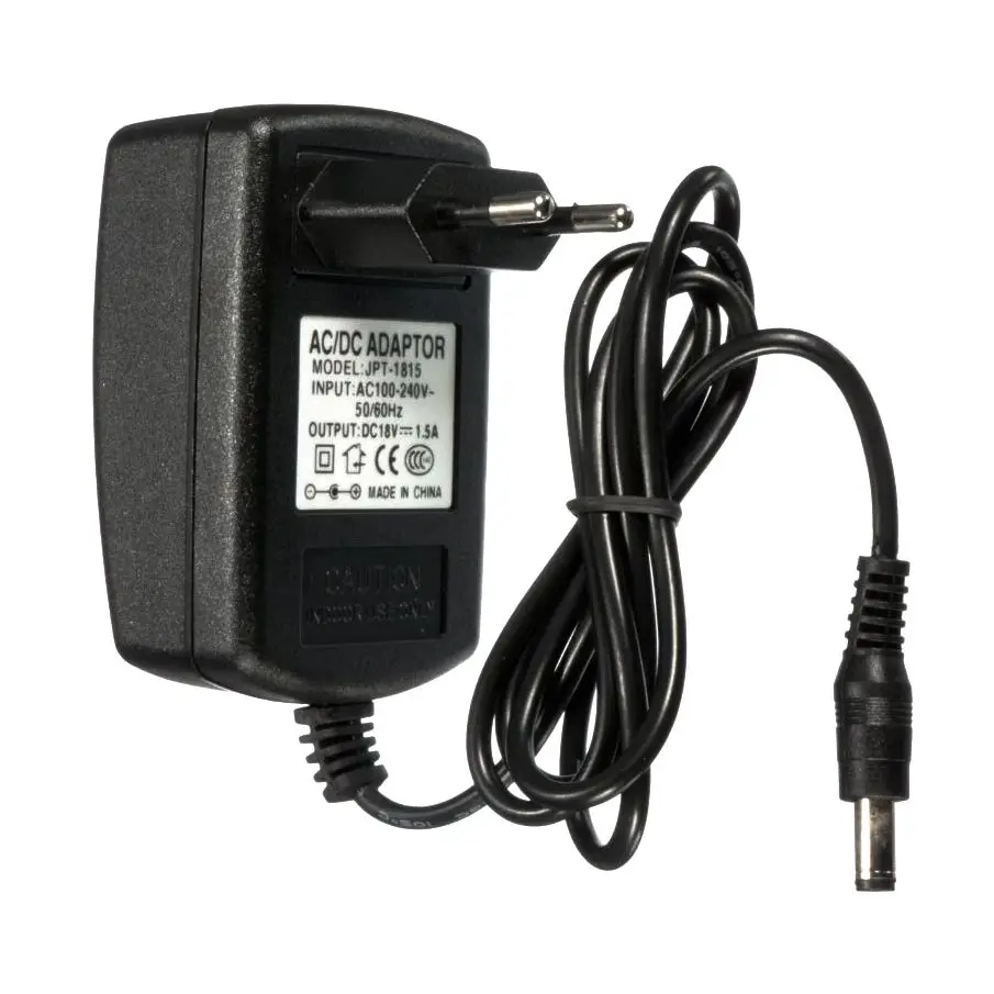 18V 1.5A AC 100 240V To 18V 1500mA Adapter Switching Power Supply Charger DC 5.5x2.5/2.1mm Jack