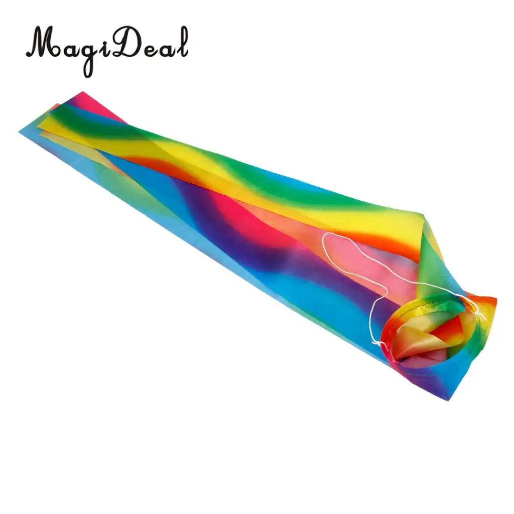 1Pc Japanese Rainbow Windsock Carp Flag Koi Nobori Wind Streamer Hanging Kite Decor for Garden Yard Park Festival Children Toys