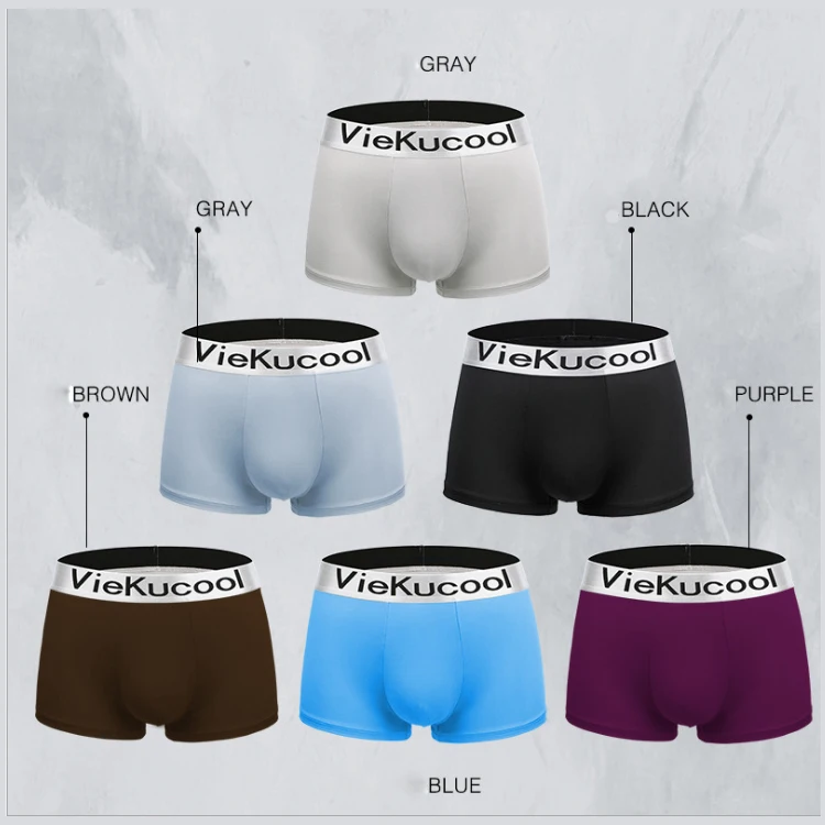 

5pcs/lot Male Panties Cotton Men's Underwear Boxers Breathable Man Boxer Solid Underpants Comfortable Brand Shorts