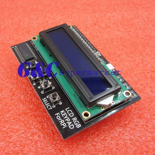 I2C IIC 16x2 RGB ЖК дисплей щит 1602 Синяя подсветка для Raspberry Pi B +/B|backlight display|backlight lcdraspberry pi