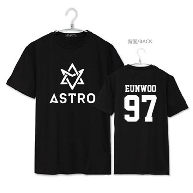 Mainlead KPOP ASTRO футболка унисекс летняя Vibes EUNWOO MJ MOONBIN топы из хлопка | Женская одежда