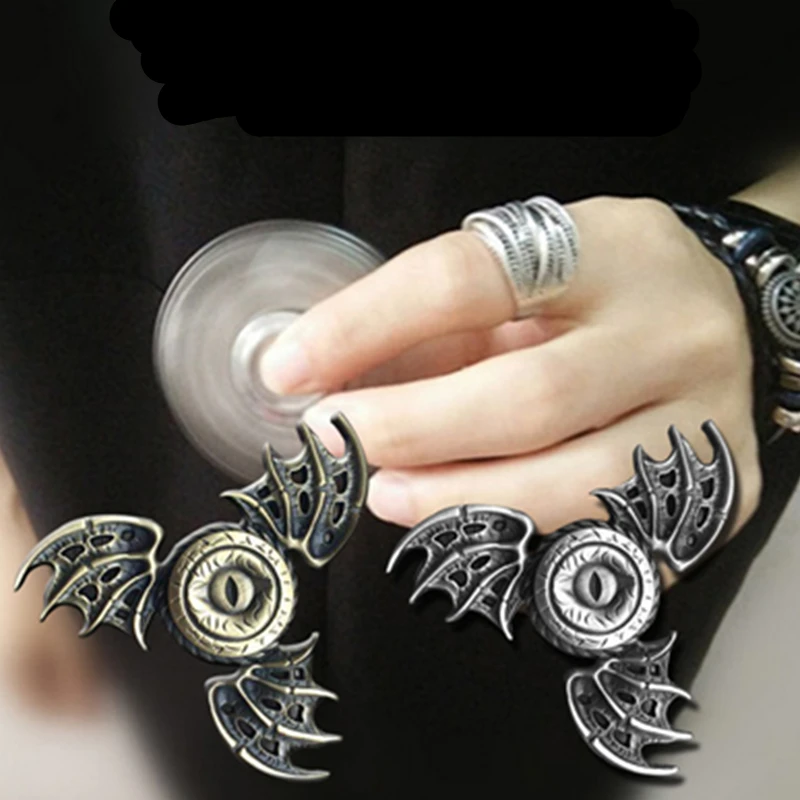 

High Quality Wings Bat Hand Tri-Spinner Fidget Metal EDC Cool Fidget Spinners For Autism ADHD Kids/Adult Funny Anti Stress Toys