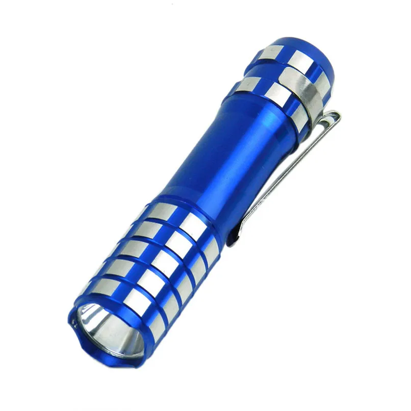 

LED Flashlight Mini Portable Camping Tactical Flashlight Torch Bike Light Front Use AA x 1 Battery 30OT06
