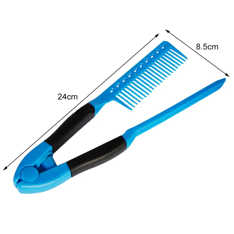 1 шт. расчески V тип выпрямитель для волос Расческа DIY салон парикмахерская стрижка инструмент для укладки Антистатическая щетка для укладки