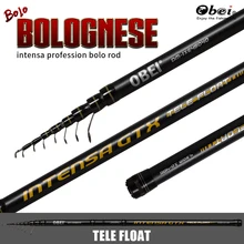 OBEI Bolognese Vara De Pesca Telescópica De Carbono De Alta Bolo Flutuador Viagem Portátil Ultra Light 3.8m 4.5m 5.2m 10-40g Frete Grátis