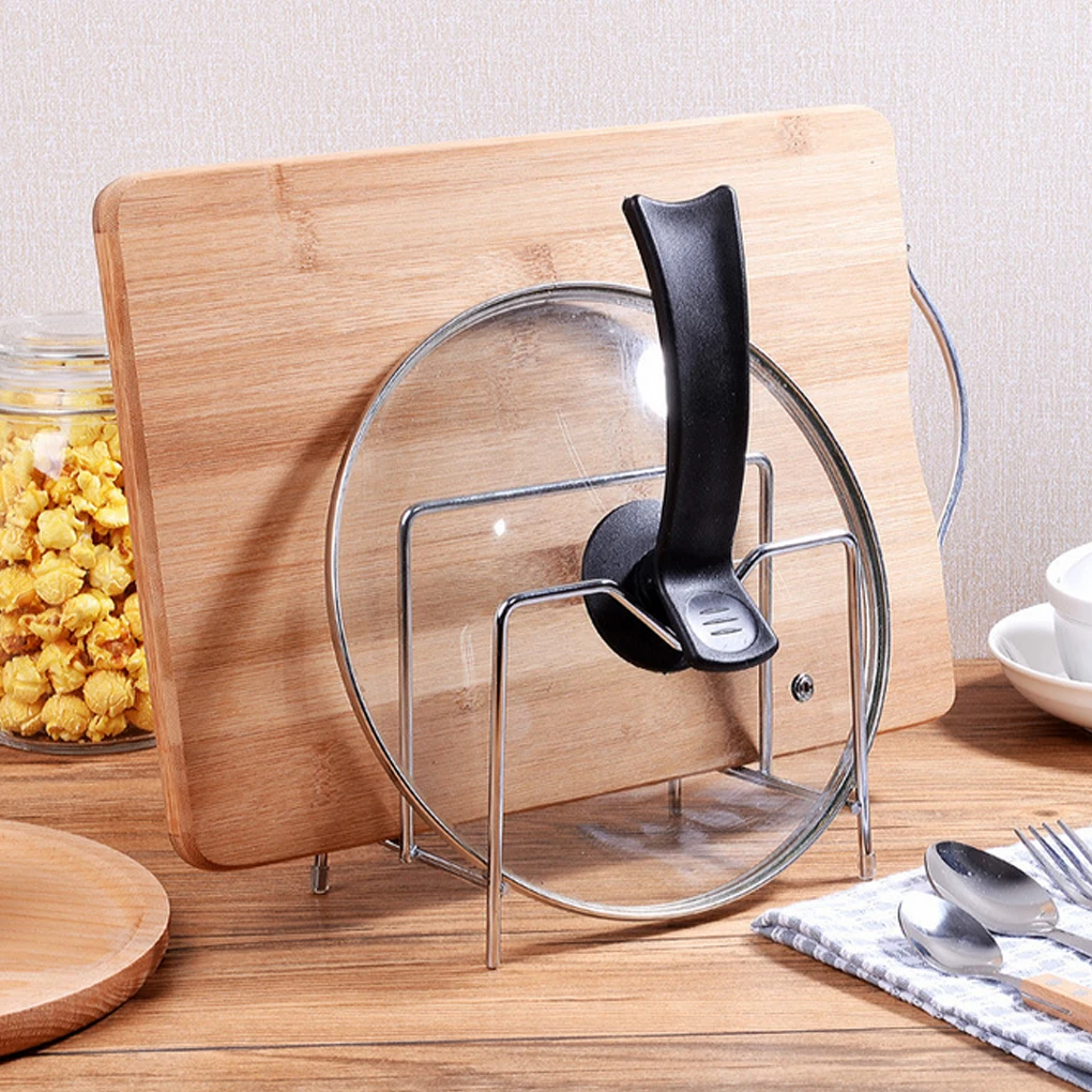 

Stainless Steel Storage Rack Holder Organizer Kitchen Accessory for Chopping Board/Pot cover/Cutter