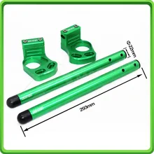 Для Kawasaki Ninja 250R/EX250 2008 2009 2010 2011 2012 Clip-ons руль трубки Стиль B зеленый