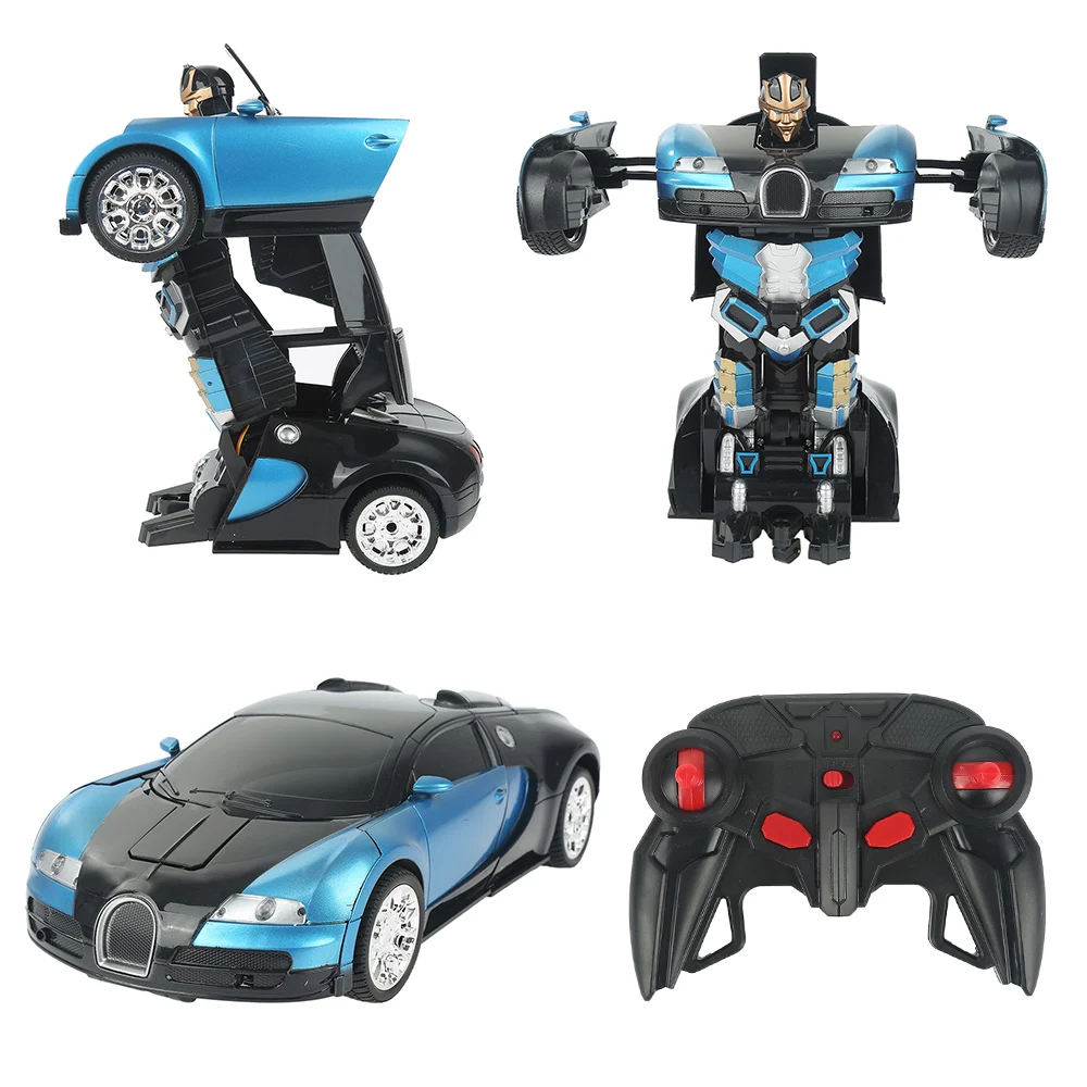 2in11:14 Induction Deformation RC Cars Transformation Robot Car Toy Light Electric Robot Models Toys for Children Gifts
