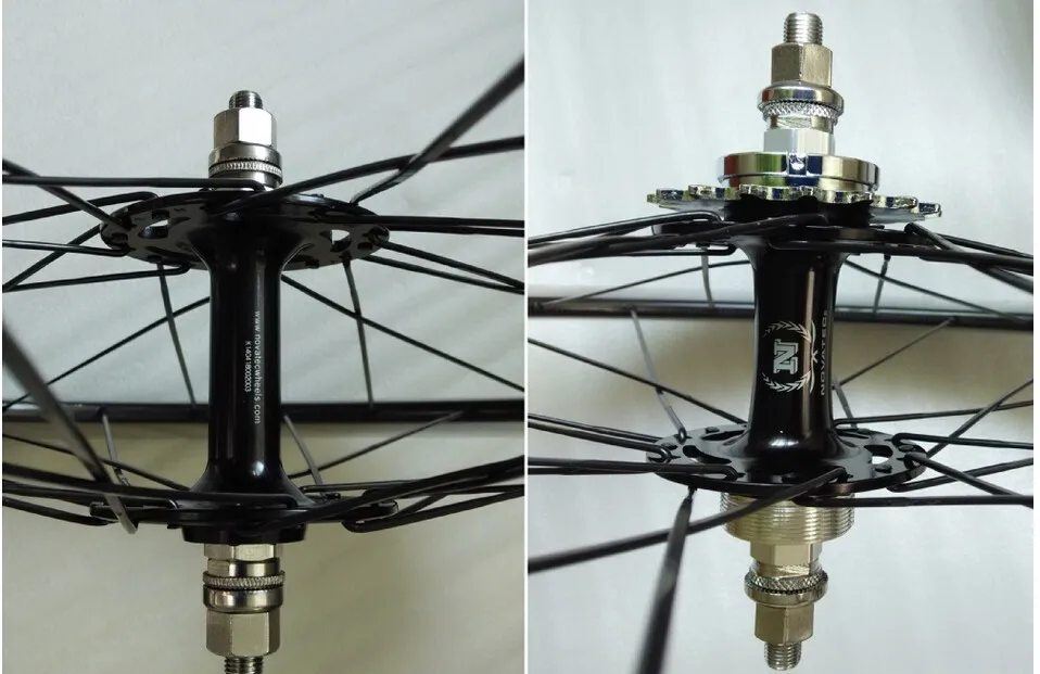 Sale Free shipping 700c road bicycle front 3 spoke track wheel 88mm fixed gear rear carbon wheels carbon wheelset 4