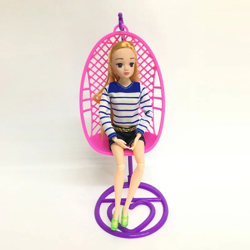 Пластиковые качели для кукольного домика миниатюрная мебель игрушки ручной работы кукольный дом украшение детский игровой домик игрушки