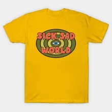 Fashion Show-JF футболка Sick Sad World Мужская модная футболка Дарья Футболка мужская летняя модная футболка Повседневная футболка с круглым вырезом и принтом