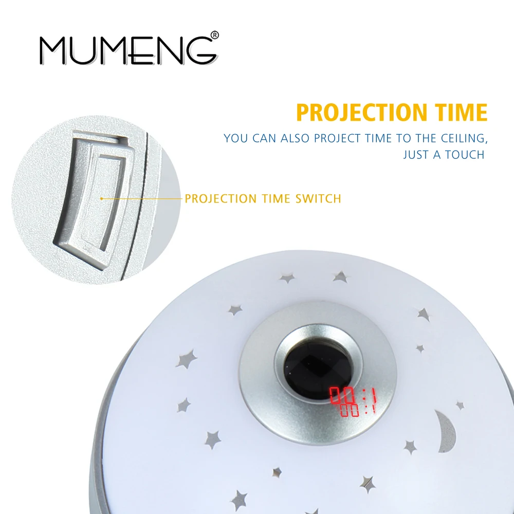 Mumeng RGB Ночной светильник проекционная лампа звездного неба светодиодный Детский