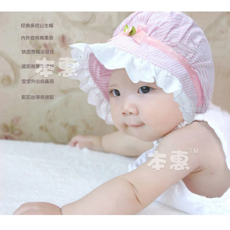 Fashion Baby Hoedjes Zon Princess Baby Summer Hats Cotton Baby Hat Beach Baby Photography Props
