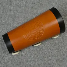 Cow Leather Arm Restraint Protector Guard pull Bow protect Arm for Shooting Barcer Hunting Archery with hook and loop fasteners