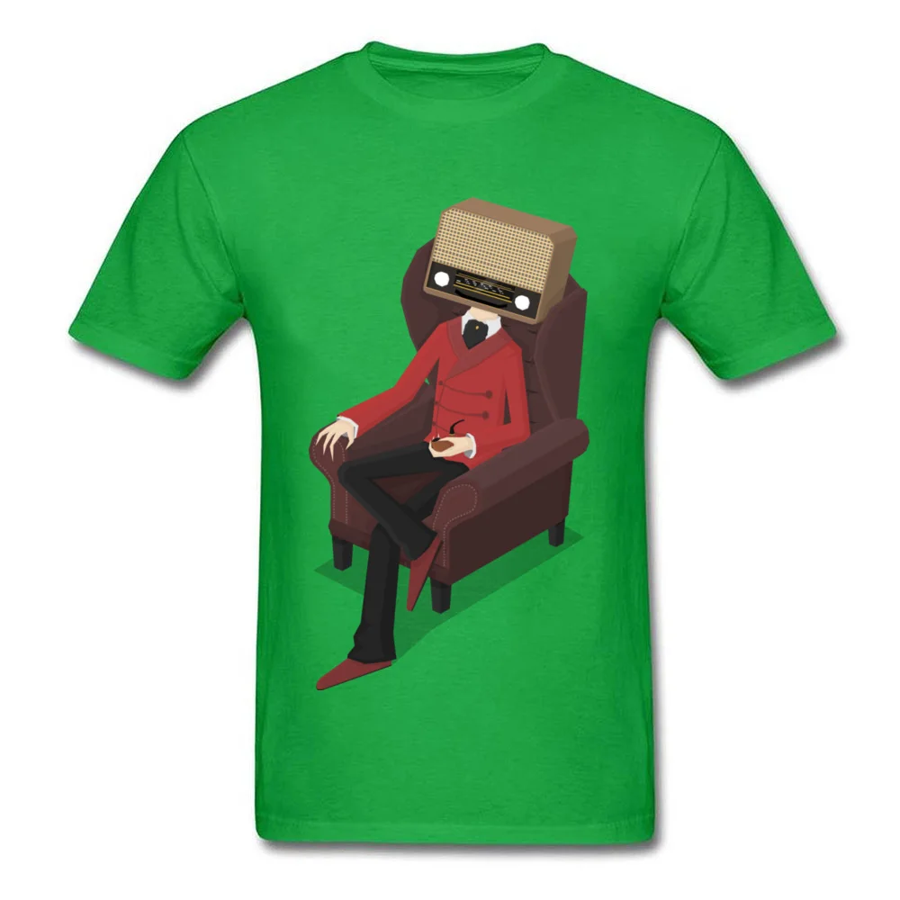 Casual T Shirts Faddish O-Neck Radiohead 100% Cotton Men Tops & Tees Summer Short Sleeve Tee-Shirts Wholesale Radiohead green