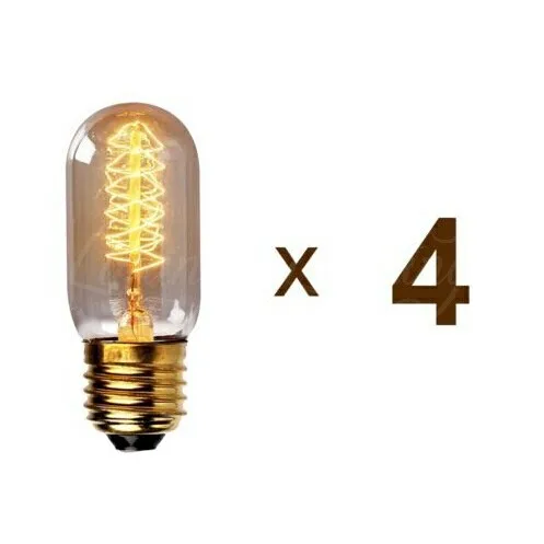 LightInBox 40 Вт E27/E26 220 В T45 изогнутая линия подвесной светильник 4 упаковки Эдисона