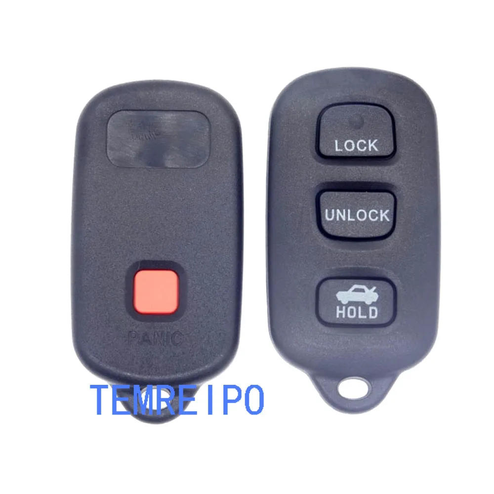 

20pcs/lot Replacement Key Case shell for Toyota Smart Car Key Card Case 3+1 button key fob