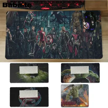 

Babaite Hot Sales Avengers Hulk Large Mouse pad PC Computer mat Unique Desktop Pad Game Lockedge Large Mousepad