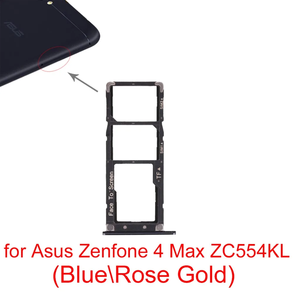 Новинка для Asus Zenfone 4 Max ZC554KL 2 лоток sim карты + карт памяти Micro SD запасные