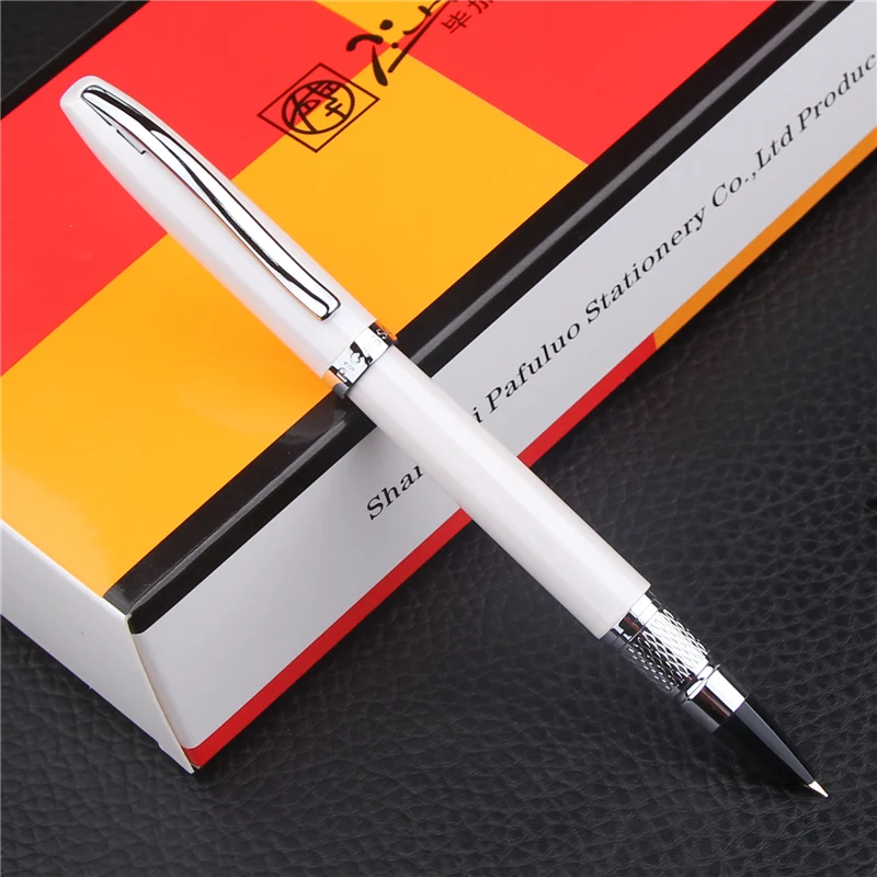 Pimio 83 роскошный 8 к Золотой наконечник перьевая ручка бизнес-класса серебряный зажим 0,38 мм высококлассные подарочные ручки канцелярские с