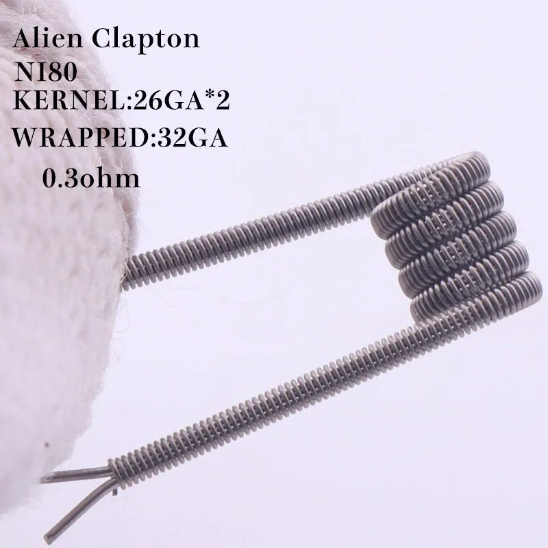 XFKM NI80 50/100 Hive clapton готовые провода смешанные скрученные Quad Tiger сопротивление