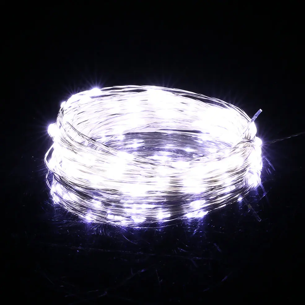 

20M 200LED Silver Wire String Fairy Light Christmas Outdoor Decoration 12V