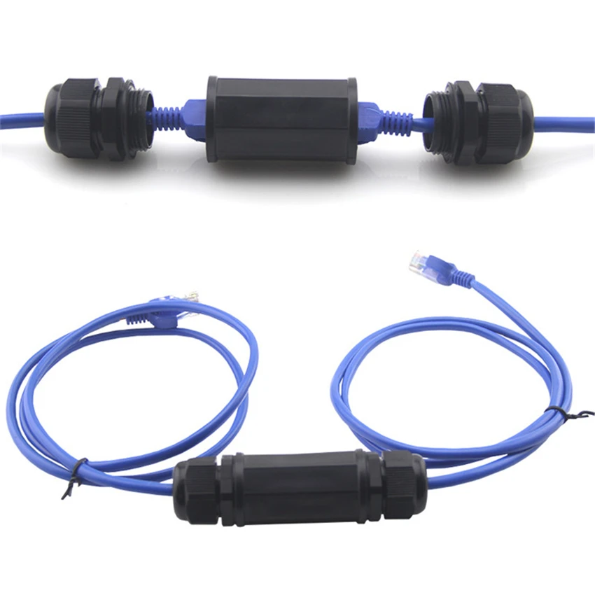 EMK-IP67-Protection-M22-Ethernet-LAN-RJ45-AP-Waterproof-Connector-for-Double-Cable