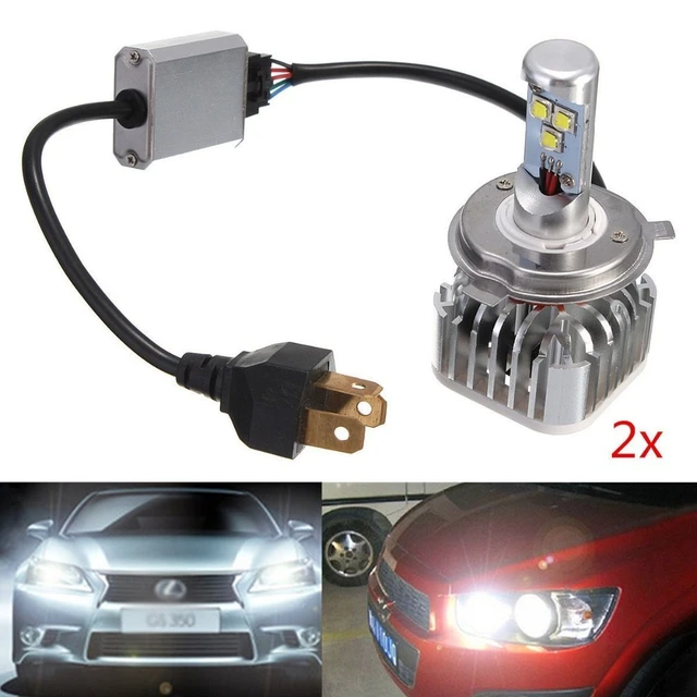 H4 60W Phare Voiture LED Etanche IP68 Antibrouillard 6000LM Ampoule Auto  Camion Bateau Headlight Kit Vehicule Lampe DC 6-70V - AliExpress