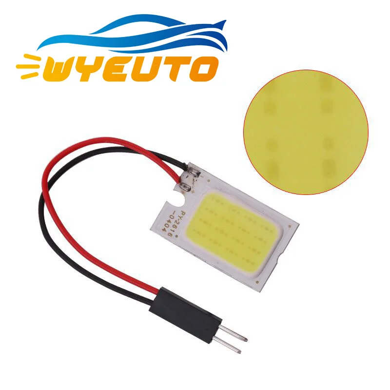 Белый T10 Cob 16SMD 24SMD 36SMD 48SMD автомобиля водить автомобиль Панель лампы авто Интерьер