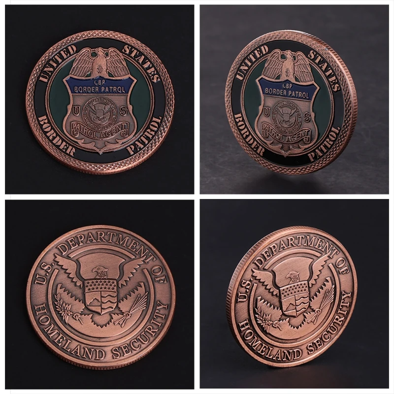 Памятная монета Американский погранпатруль безопасности коллекция искусство подарок сувенир JUL-16A