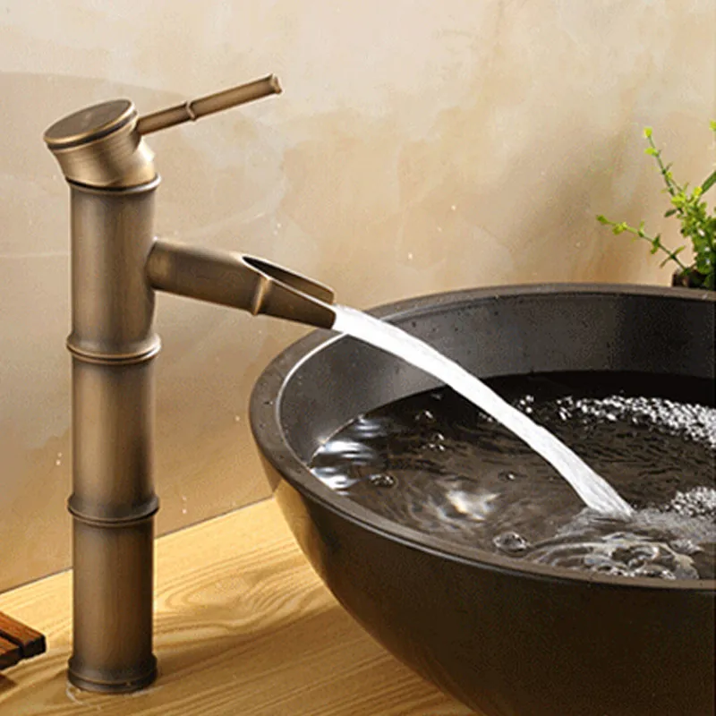 Latest Finest Worth Lavatory Faucet Br Bamboo Design Latest Finest Worth Lavatory Faucet Br Bamboo Design Chilly Sizzling Water Single Lever Above Deck Basin Retro Excessive High Quality
