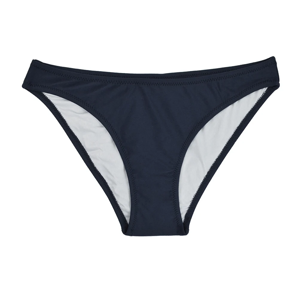 Sexy Bikini Bottom Women 2019 Solid color Print Ladies Swimwear Low Waist Bathing Suit Thong Beach Swim Briefs Short B608