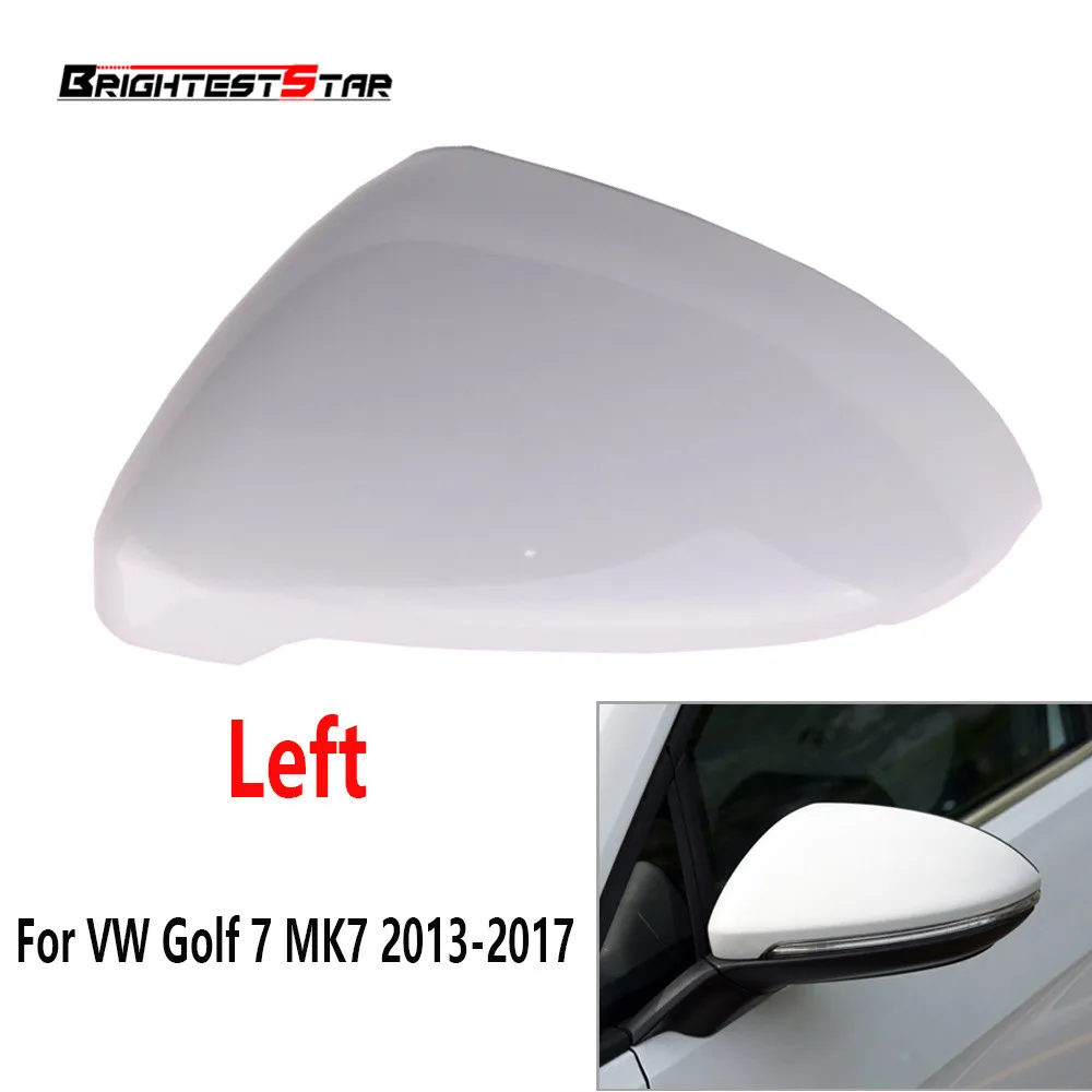 White Rearview Mirror Car VW Caps Cover Front Left For Golf 7 MK7 2013 2014 2015 2016 2017 5G0857537E 5G0 857 537E | Автомобили и