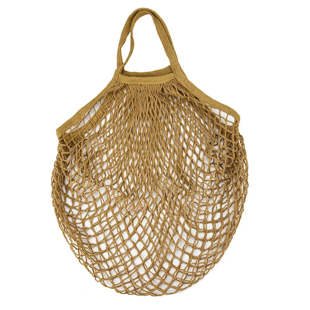 New Mesh Net Turtle Bag String Shopping Bag Reusable Fruit Storage Handbag Totes Women Shopping Mesh Bag Shopper Bag