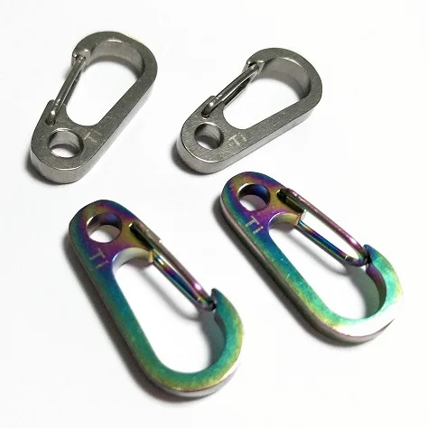

1PC Tactical Buckle Hanging Carabiner Titanium Alloy Spring Snap Clip Hook Keychain Quickdraw Outdoor Camping EDC Pocket Tool