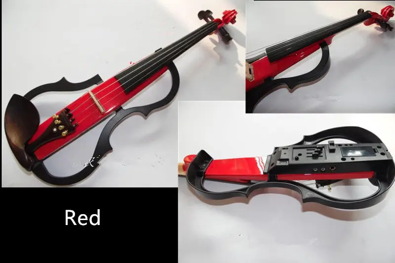 Buy Full Size frame Electric Violin in red With Bow