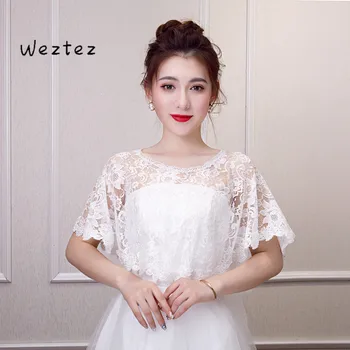 

Bridal Knot Wedding Shawl Wedding Dress Summer Veil Lace Thin Ceremonial Veil Wedding Accessories PJ4