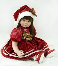 22 inch 55cm Silicone baby reborn dolls Children’s toys christmas girl