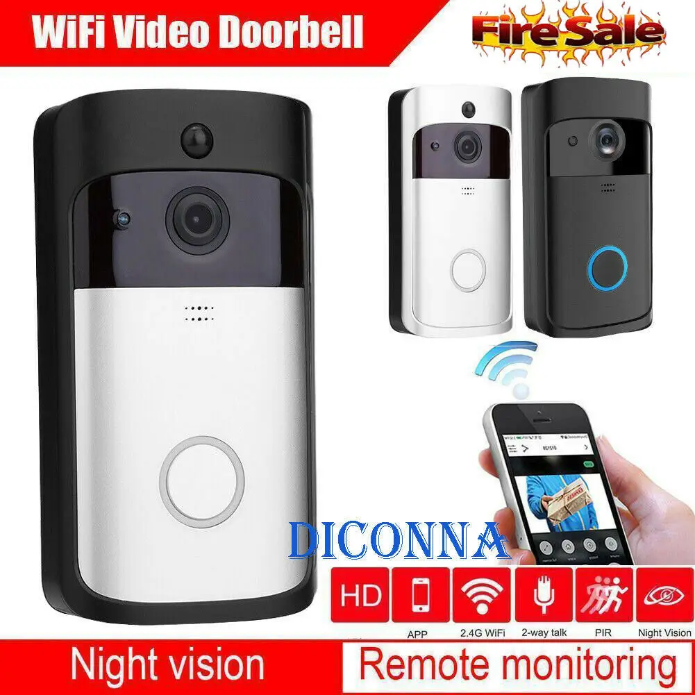 

WIFI Doorbell Smart IP Video Intercom Video Door Phone Security for Apartments IR Visual Wireless Security Camera Record System