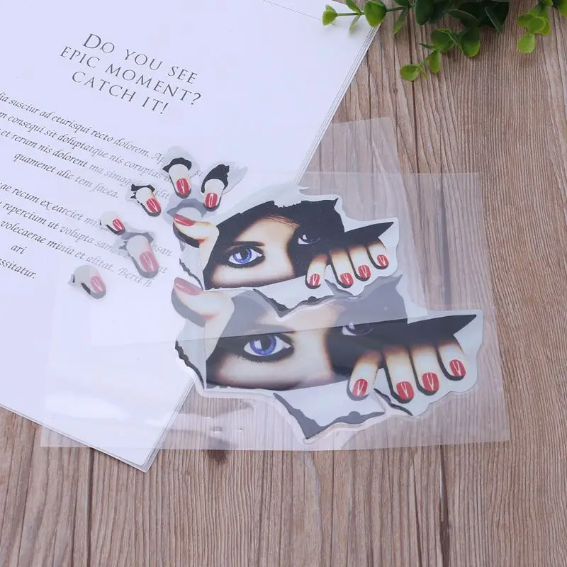 

1pcs New Lifelike 3D Eyes Peeking Monster Waterproof Fashion Car Sticker Car Styling For All Cars