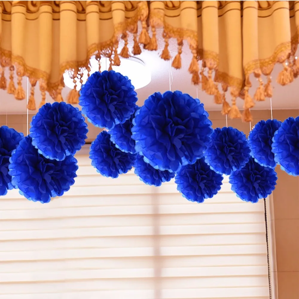 paper flowers blue 5