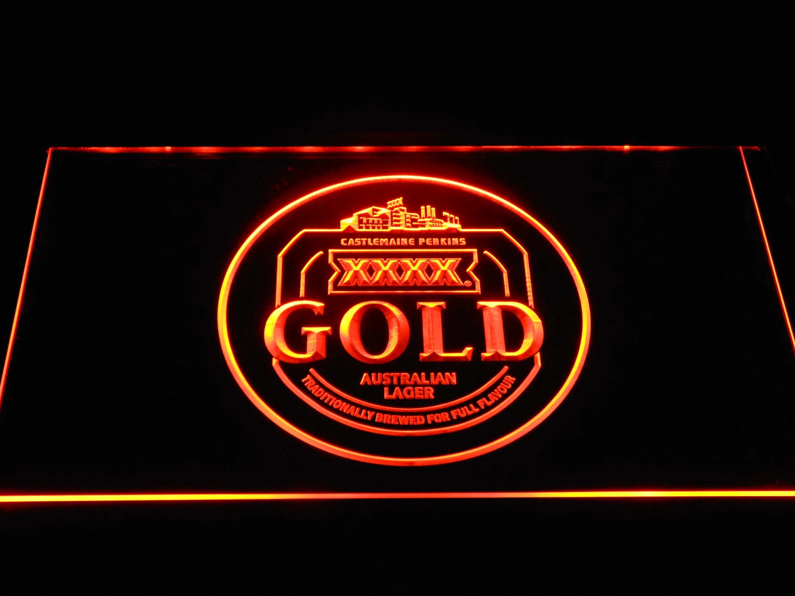 

a277 Castlemaine XXXX Gold LED Neon Light Signs with On/Off Switch 7 Colors to choose