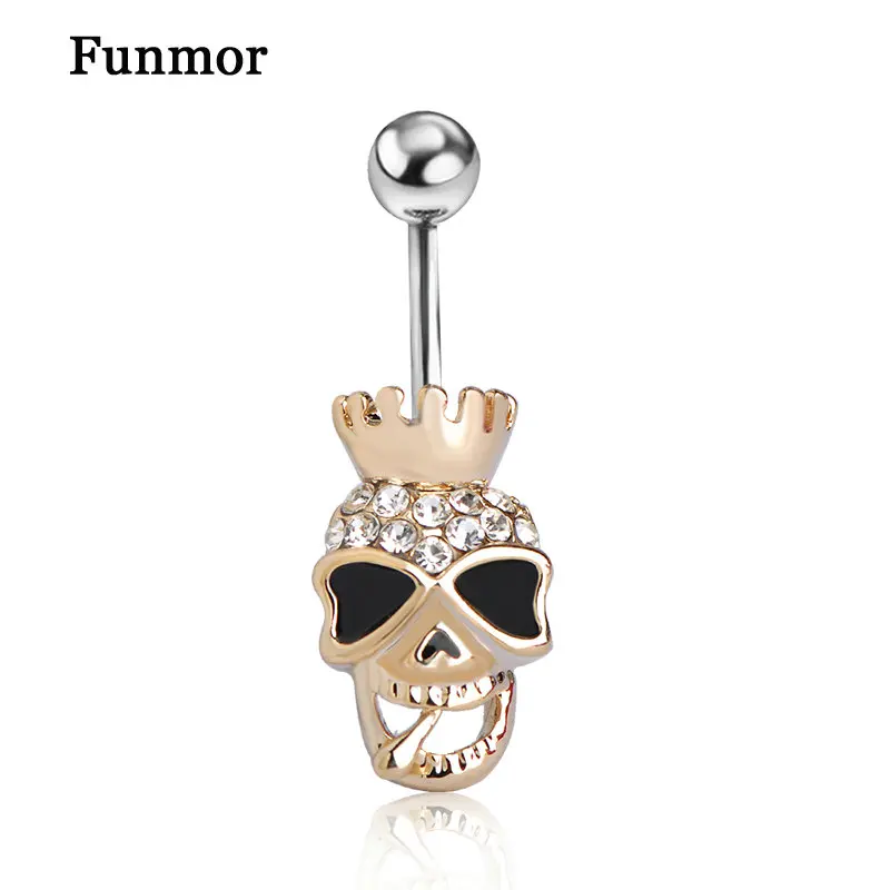 Мужское кольцо для пупка с эмалью в виде черепа|accessories wedding|jewelry starjewelry box ring bar |