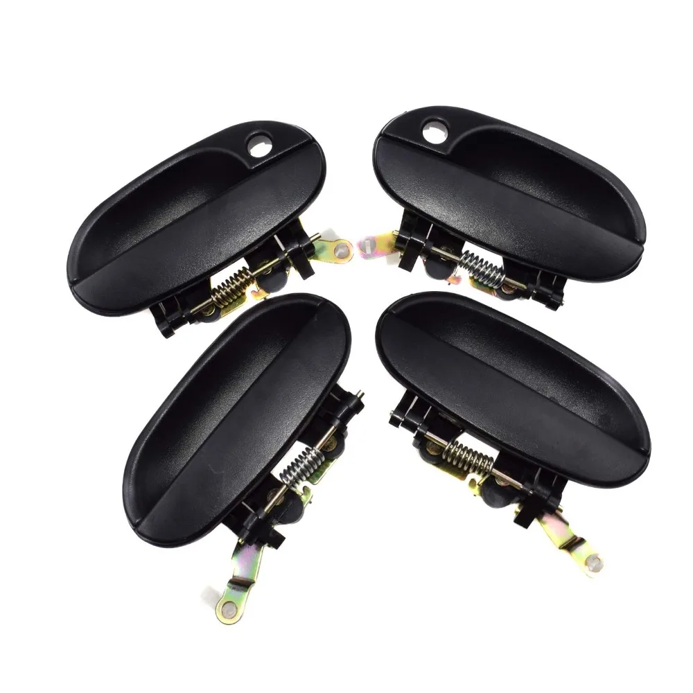 ISANCE черная ручка для наружной двери 4 шт. FL FR RL RR Hyundai Accent 1995 1997 1998 1999 OEM #82660 22000/83650