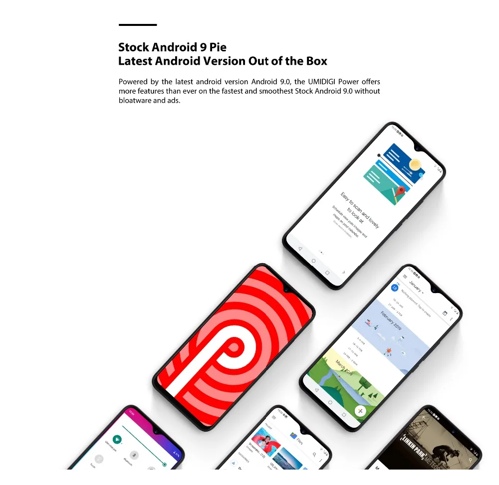 Мобильный телефон UMIDIGI power Android 9,0, глобальная версия, 64 ГБ, 4 Гб, 6,3 дюйма, 16 Мп+ 5 Мп камера, 4G, быстрая зарядка, OTG, NFC, дроп, смартфон