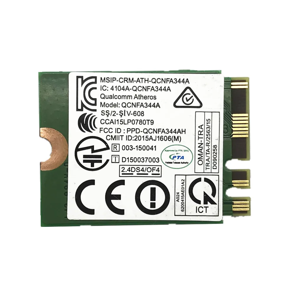 Dand Band 867 Мбит/с killer 1435 QCNFA344A WiFi беспроводная карта 802.11ac Bluetooth 4 1 M. 2 NGFF лучше чем