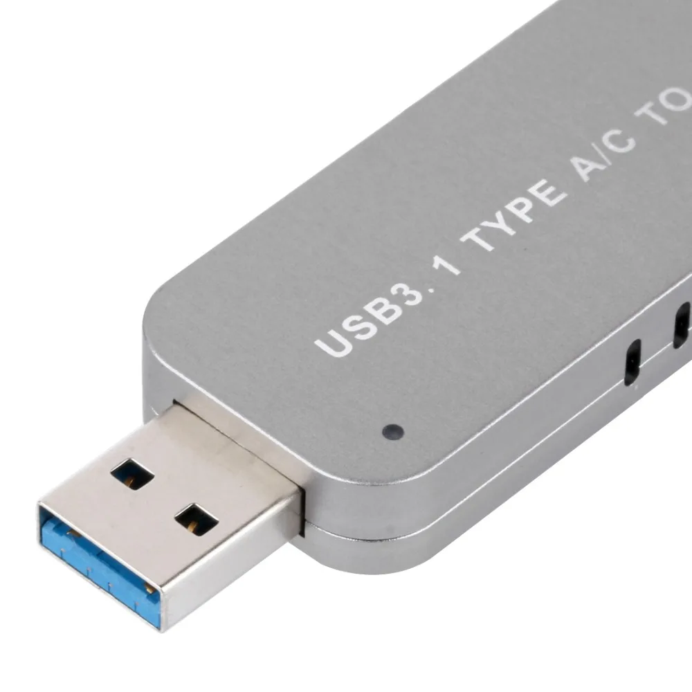 XT-XINTE LM906 USB3.1 TYPE-A+ C к M.2 NVME SSD адаптер жесткий диск корпус внешний HDD корпус для 2242, 2260, 2280 NVMe SSD