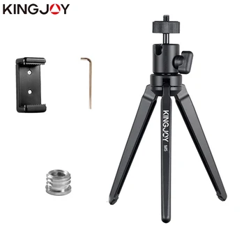 

KINGJOY Officia KT-30/M5 Aluminum Mini Tripod For Phone Camera Stand With Ball head Mobile Smartphone Holder tripod Flexible