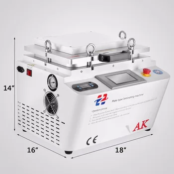 

5IN1 12" VACUUM OCA LAMINATING MACHINE EQUIPMENT SEPARATOR FRAME NO BUBBLES