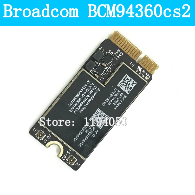 Broadcom Bcm94360cs2 Bcm94360cs2ax Bcm4360 Bluetooth беспроводной Wifi модуль карты для воздуха 1" A1465 13" A1466 802.11ac